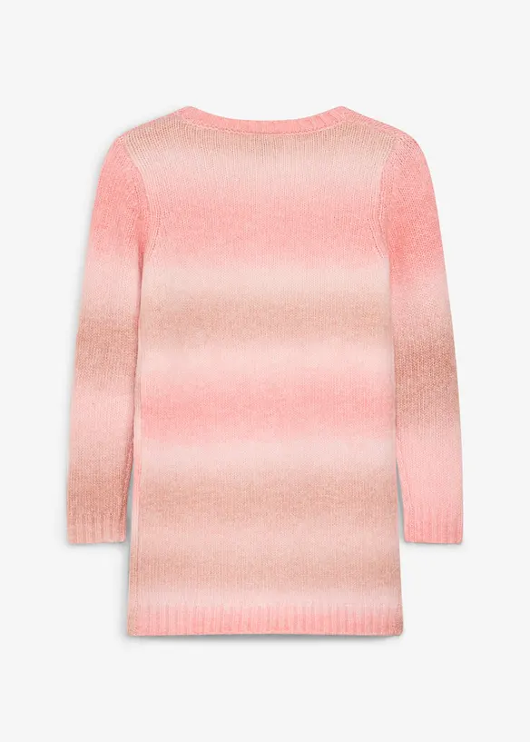 Strickkleid mit Farbverlauf in orange von hinten - bonprix