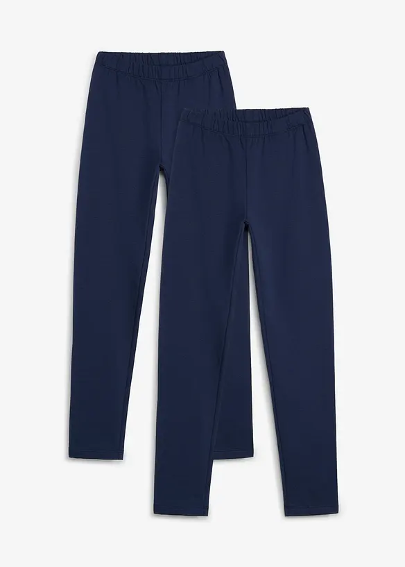 Thermo-Leggings (2er Pack) in blau von vorne - bonprix Thermo-Leggings (2er Pack) in blau von vorne - bonprix