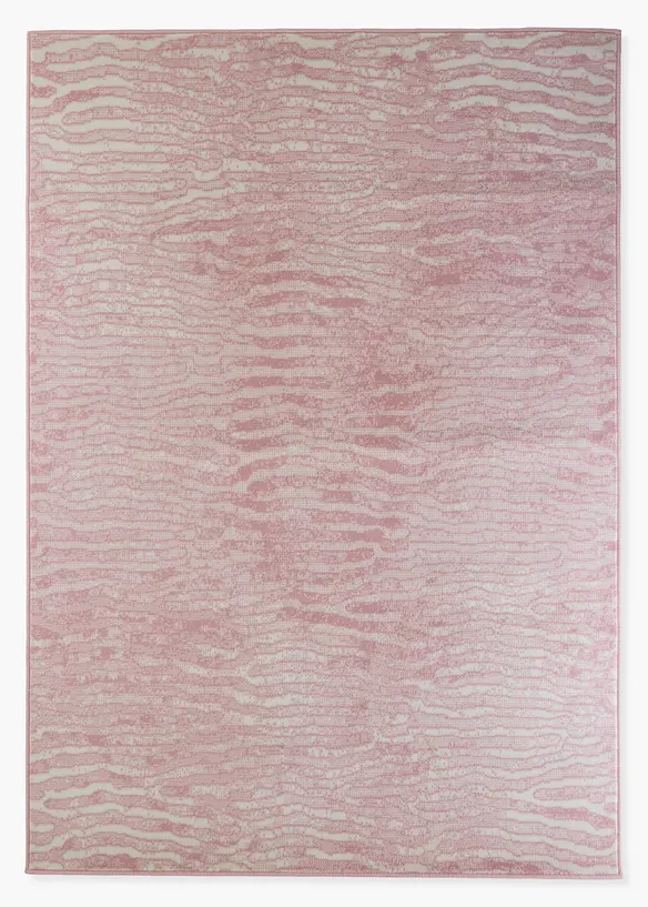 Teppich mit moderner Musterung in rosa von vorne - bonprix
