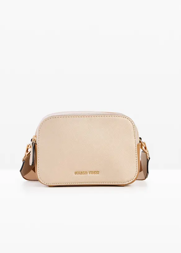 Marco Tozzi Umhängetasche in beige von vorne - Marco Tozzi