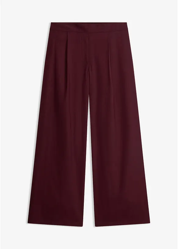 Palazzo-Hose aus Viskose-Mix in rot von vorne - bonprix Palazzo-Hose aus Viskose-Mix in rot von vorne - bonprix