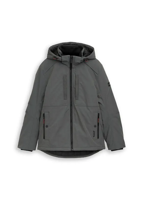 Tom Tailor Winterjacke in grau von vorne - Tom Tailor