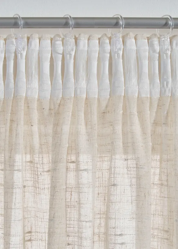 Jacquard Vorhang mit Struktur, auch in extra lang (1er Pack) in beige - bonprix