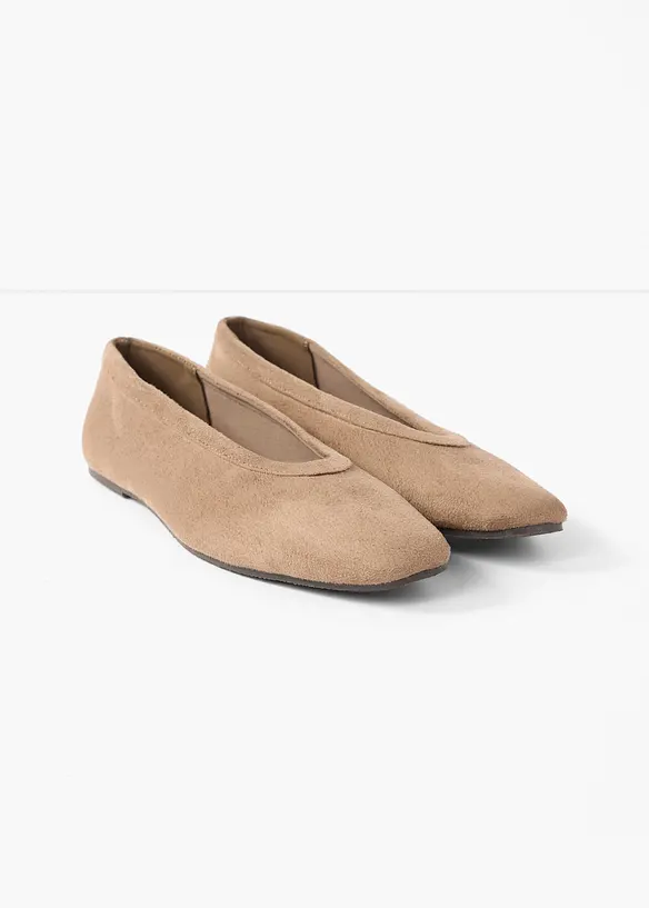Ballerinas in braun - bonprix