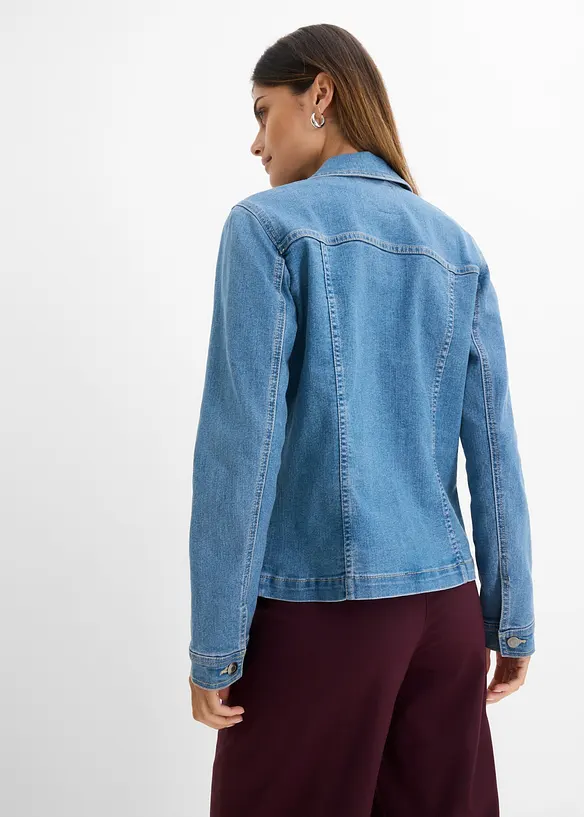 Jeansjacke in blau von hinten (im Anschnitt) - bonprix