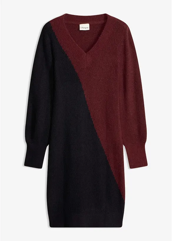 Strickkleid in rot von vorne - bonprix Strickkleid in rot von vorne - bonprix