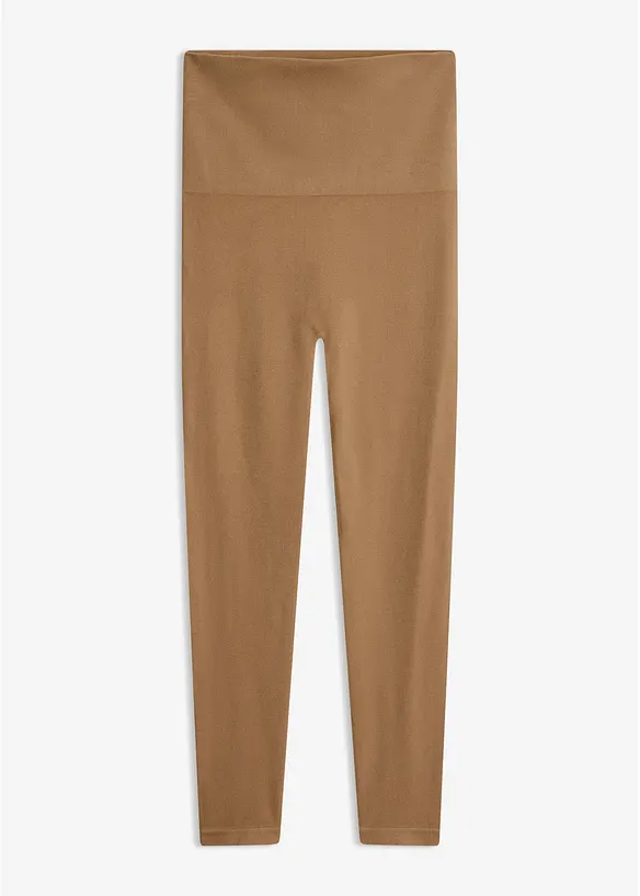 Seamless Shape-Strumpfleggings in beige von vorne - bonprix