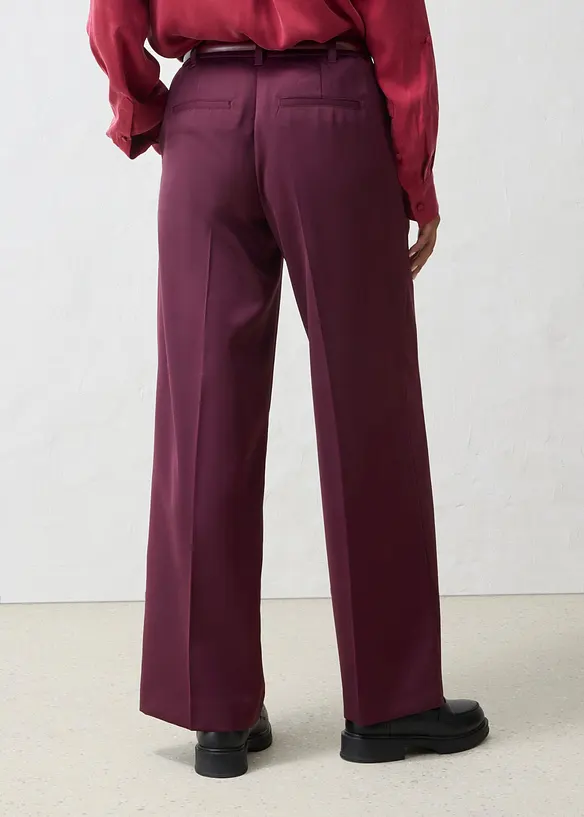 Gerade Anzugshose aus weichem Wollgemisch in rot von hinten - bonprix Gerade Anzugshose aus weichem Wollgemisch in rot von hinten - bonprix