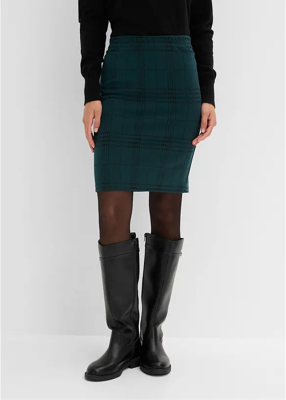 Tartan-Minirock in grün von vorne - bonprix Tartan-Minirock in grün von vorne - bonprix