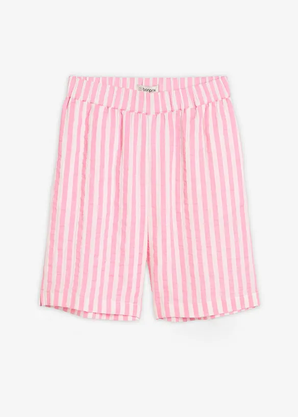 Musselin-Shorts aus reiner Baumwolle in rosa von vorne - bonprix Musselin-Shorts aus reiner Baumwolle in rosa von vorne - bonprix