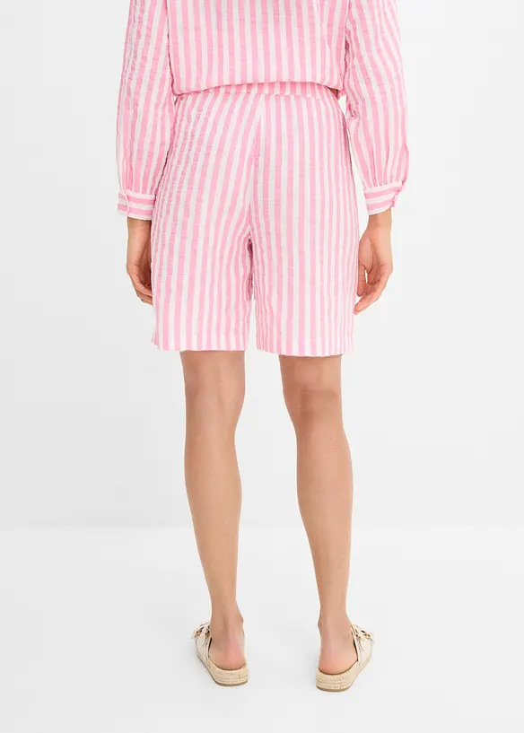 Musselin-Shorts aus reiner Baumwolle in rosa von hinten - bonprix Musselin-Shorts aus reiner Baumwolle in rosa von hinten - bonprix