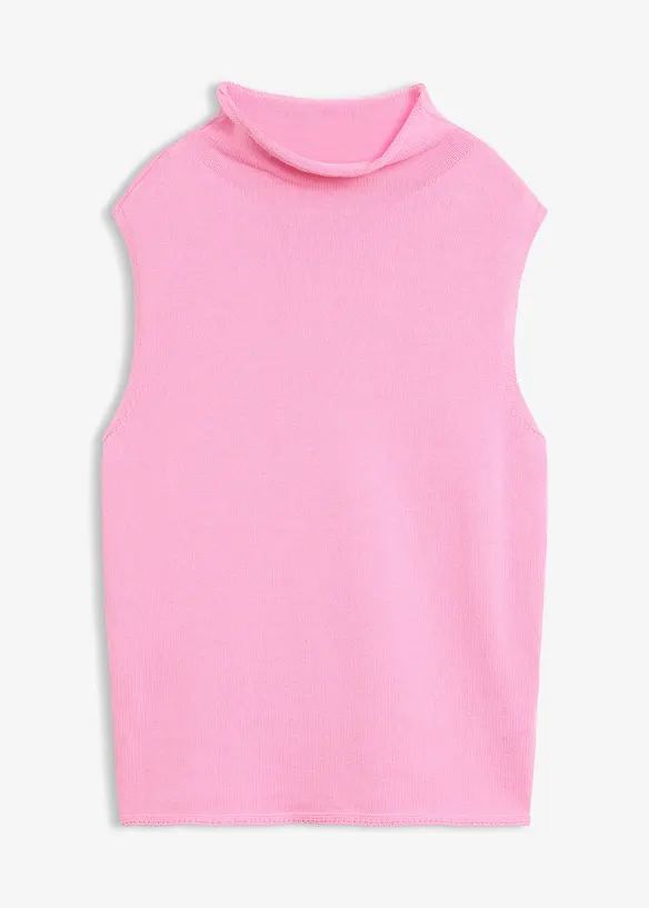Pullunder aus reiner Baumwolle in rosa von vorne - bonprix Pullunder aus reiner Baumwolle in rosa von vorne - bonprix