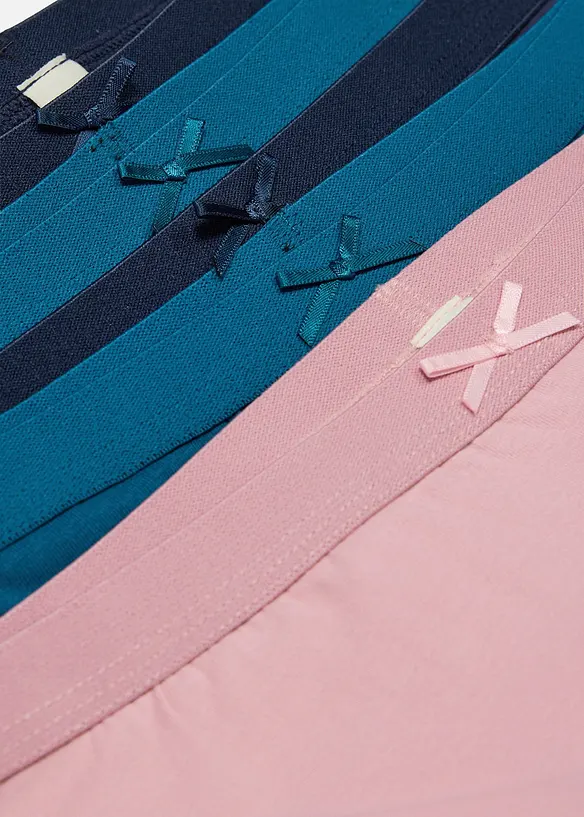 Panty mit weicher Baumwolle (5er Pack) in rosa - bonprix