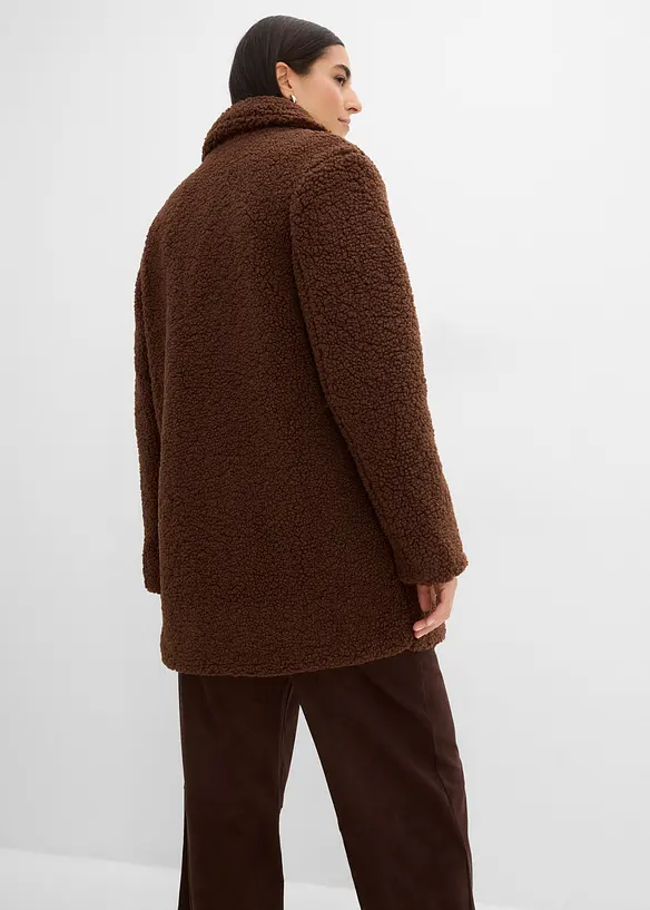 Kurzmantel in braun von hinten (Totalaufnahme) - bonprix