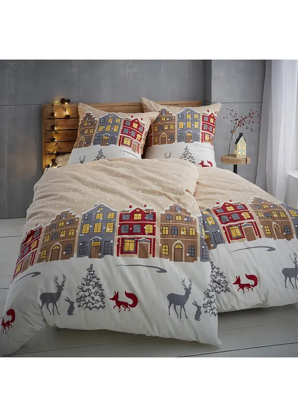 Biber-Bettwäsche in beige (Ambiente) - bonprix