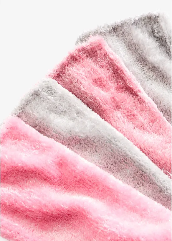 Kuschelsocken  (4er Pack) in grau - bonprix