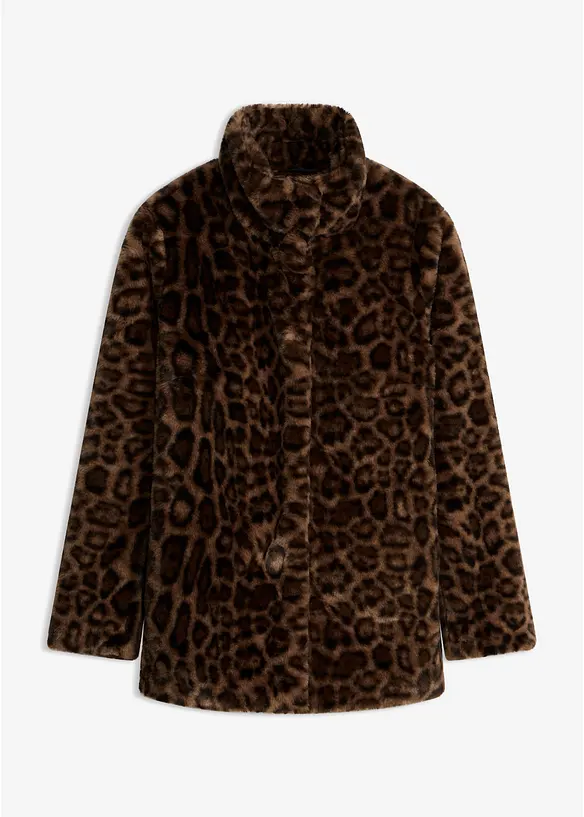 Fellimitatjacke in braun von vorne - bonprix