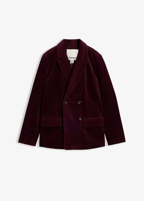 Cordblazer in rot von vorne - bonprix
