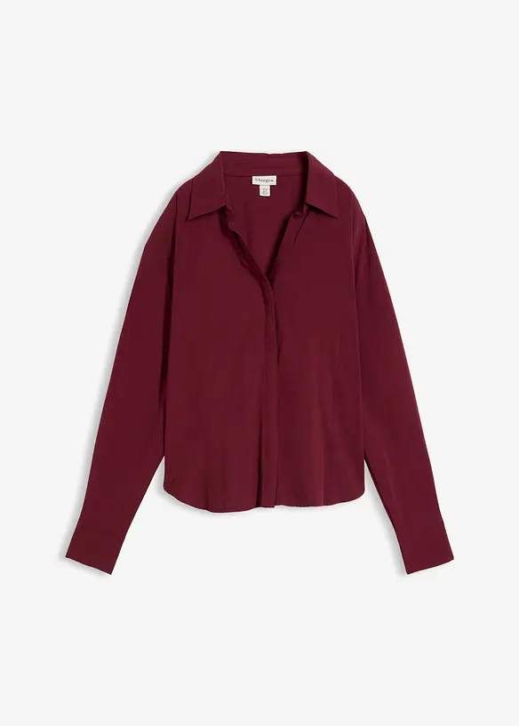 Bluse aus softer Viskose in rot von vorne - bonprix