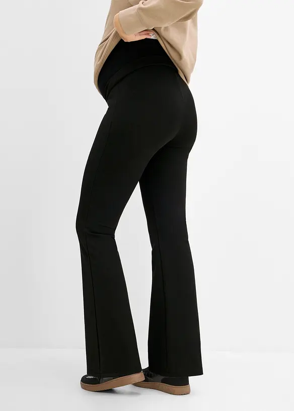 Umstands-Leggings aus bequemen Punto di Roma in schwarz von hinten - bonprix