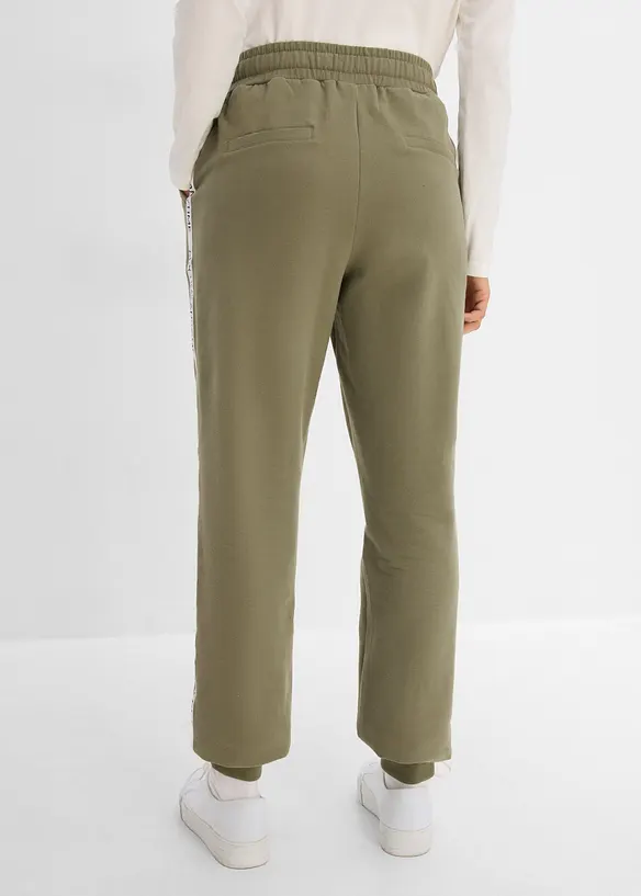 Softe Sweathose aus weichem Baumwoll-Mix in grün von hinten - bonprix Softe Sweathose aus weichem Baumwoll-Mix in grün von hinten - bonprix