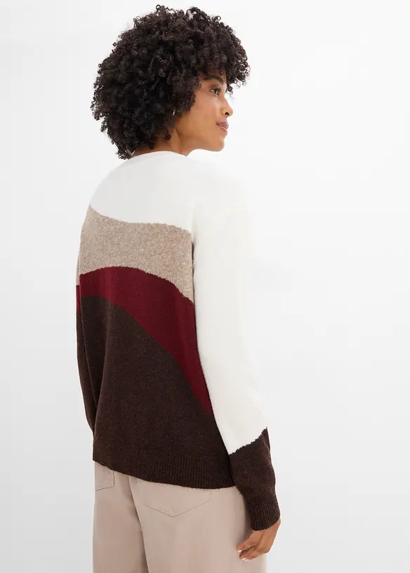 Pullover in weiß von hinten (im Anschnitt) - bonprix