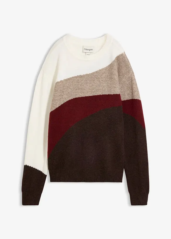 Pullover in weiß von vorne - bonprix