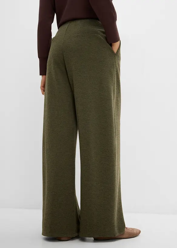 Pique-Hose mit asymmetrischem Verlauf in grün von hinten - bonprix Pique-Hose mit asymmetrischem Verlauf in grün von hinten - bonprix