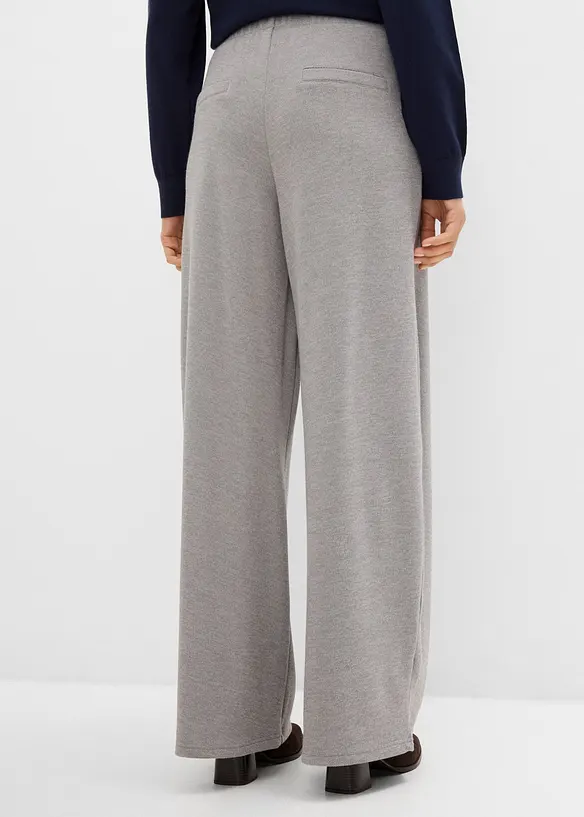 Pique-Hose mit asymmetrischem Verlauf in grau von hinten - bonprix Pique-Hose mit asymmetrischem Verlauf in grau von hinten - bonprix