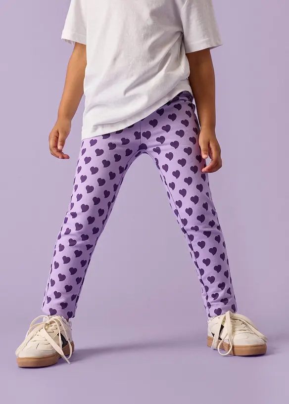 Lurchi Thermo-Leggings aus weicher Bio-Baumwolle (2er Pack) in blau von vorne - Lurchi