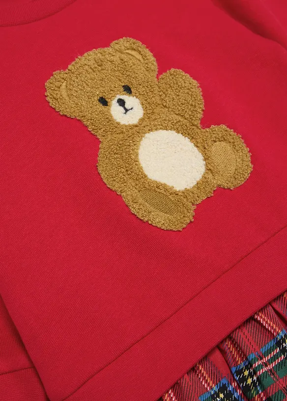 Süßes Baby Kleid mit Bio-Baumwolle in rot - bonprix