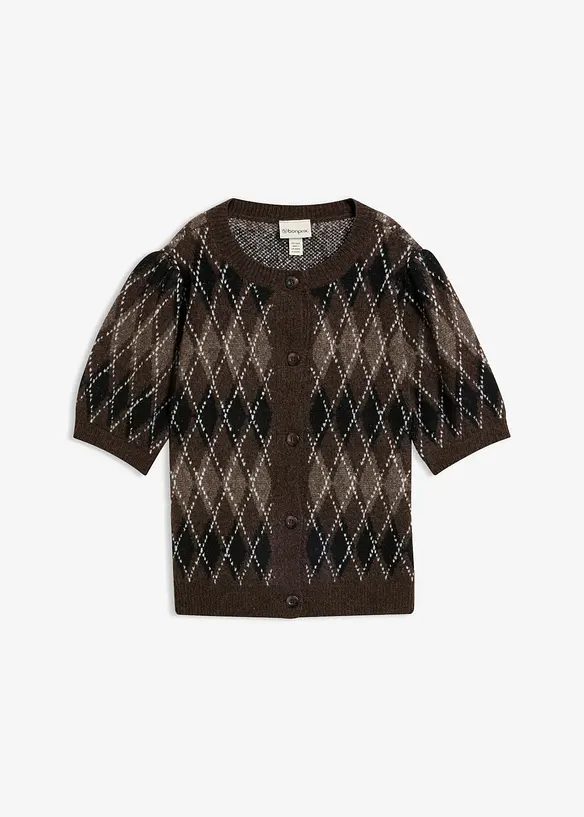 Strickjacke in schwarz von vorne - bonprix