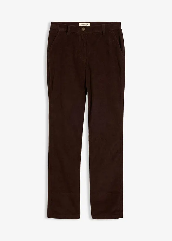 Cordhose aus Baumwoll-Mix in braun von vorne - bonprix