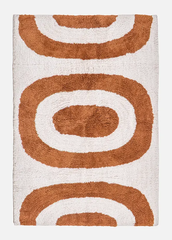 Baumwoll Badematte in braun - bonprix