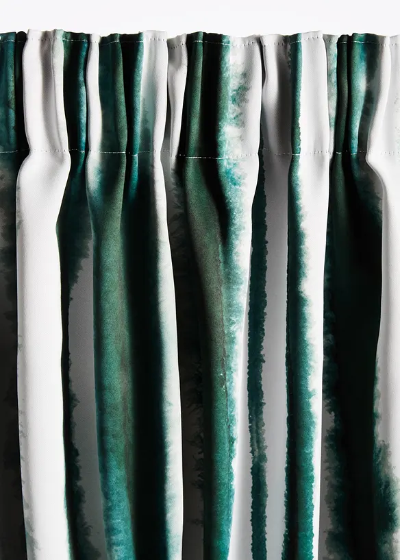 Abdunkelnder Vorhang mit recyceltem Polyester (1er Pack) in grün - bonprix
