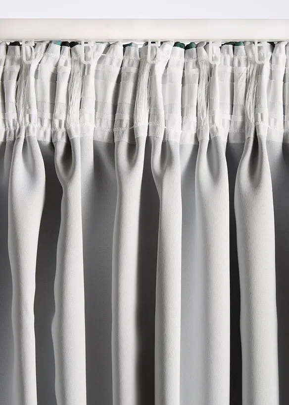 Abdunkelnder Vorhang mit recyceltem Polyester (1er Pack) in grün - bonprix