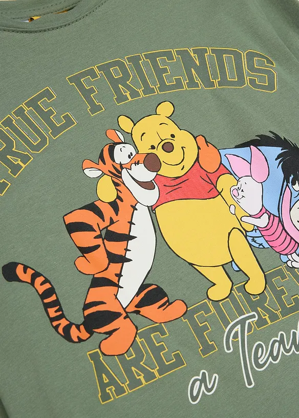Winnie The Pooh Langarmshirt aus reiner Baumwolle in grün - Winnie The Pooh