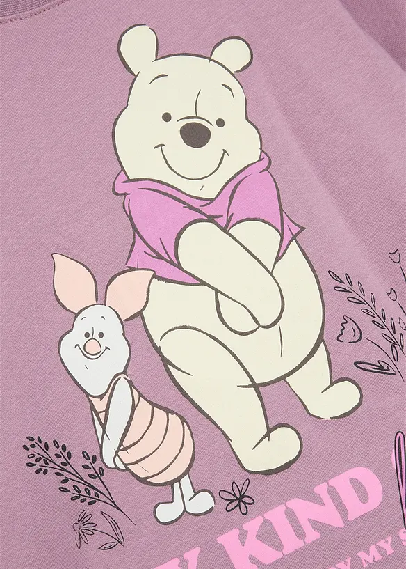 Winnie The Pooh Langarmshirt aus reiner Baumwolle in lila - Winnie The Pooh