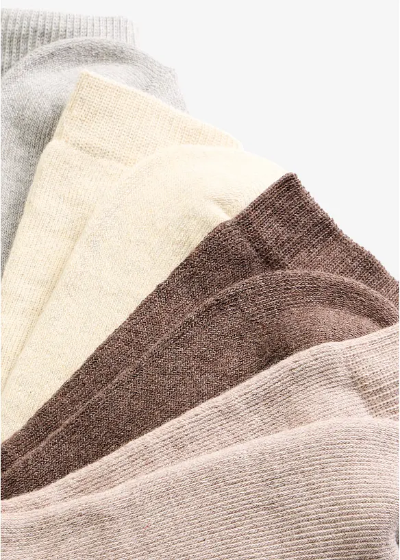 Thermo Frottee Socken mit Bio-Baumwolle (4er Pack) in beige - bonprix Thermo Frottee Socken mit Bio-Baumwolle (4er Pack) in beige - bonprix