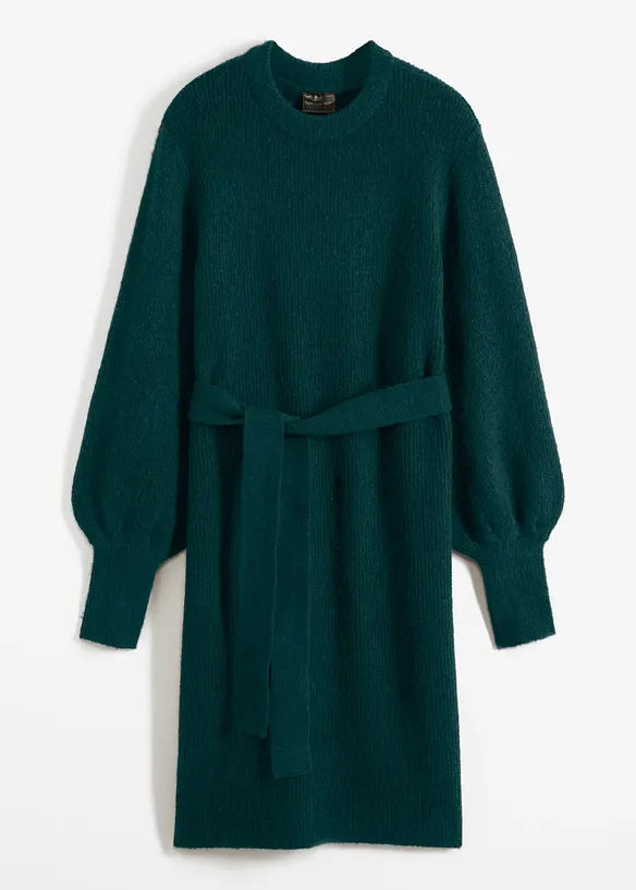 Strickkleid in grün von vorne - bonprix Strickkleid in grün von vorne - bonprix