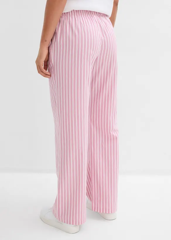 Palazzo-Hose aus Baumwoll-Mix in rosa von hinten - bonprix Palazzo-Hose aus Baumwoll-Mix in rosa von hinten - bonprix