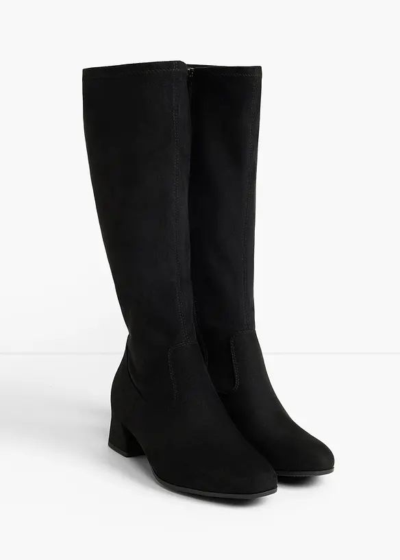 Jana Komfort-Stiefel in bequemer Weite in schwarz - Jana