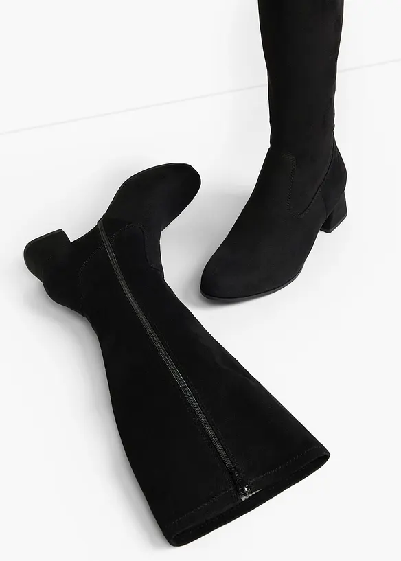 Jana Komfort-Stiefel in bequemer Weite in schwarz - Jana