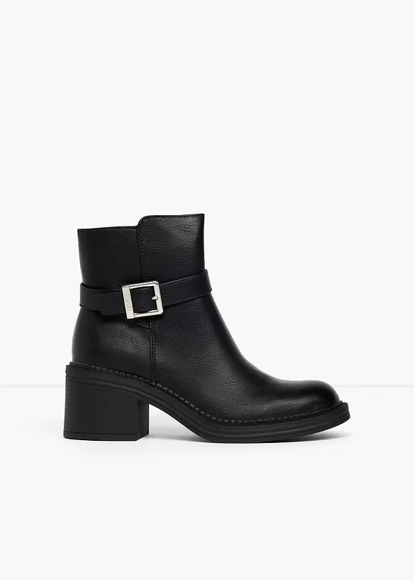 Esprit Stiefeletten mit Blockabsatz in schwarz - Esprit