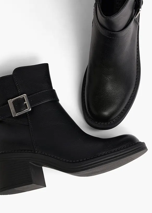 Esprit Stiefeletten mit Blockabsatz in schwarz - Esprit