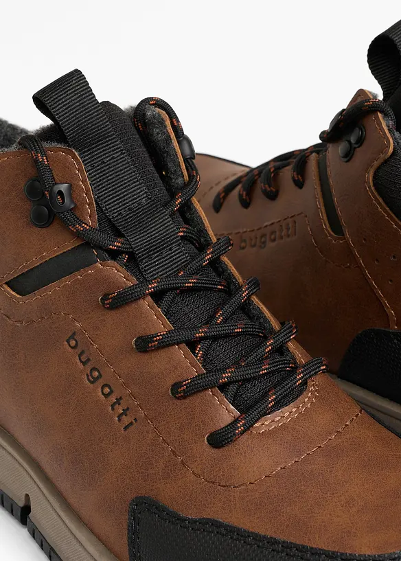 Bugatti Schnürboots mit Profilsohle in braun - Bugatti