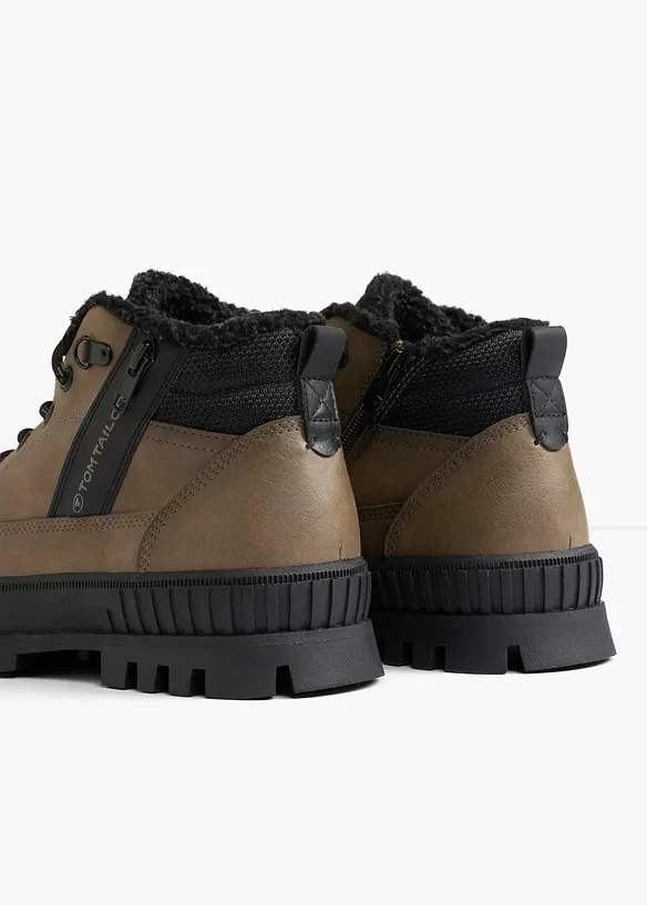 Tom Tailor Schnürboots mit Profilsohle in braun - Tom Tailor