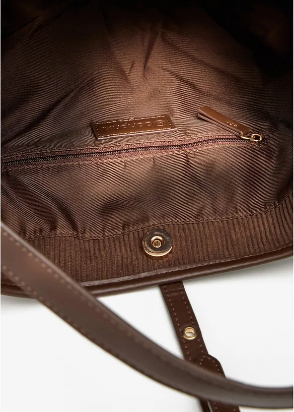 Cord-Shopper in braun geöffnet - bonprix