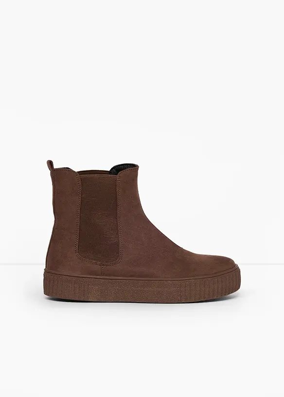 Chelsea-Boots in braun - bonprix