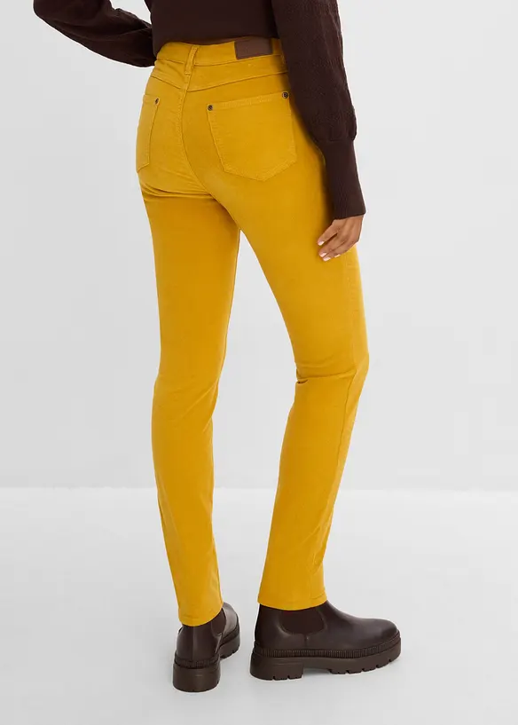 Enge Cordhose aus Baumwoll-Mix in gelb von hinten - bonprix Enge Cordhose aus Baumwoll-Mix in gelb von hinten - bonprix